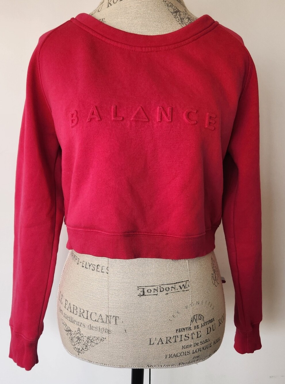 Hot Pink Crop Sweater Balance